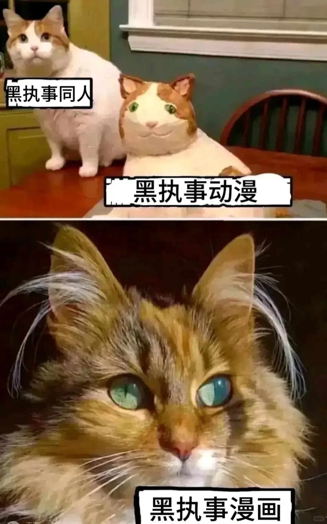 黑执事画风的区别...... ​​​