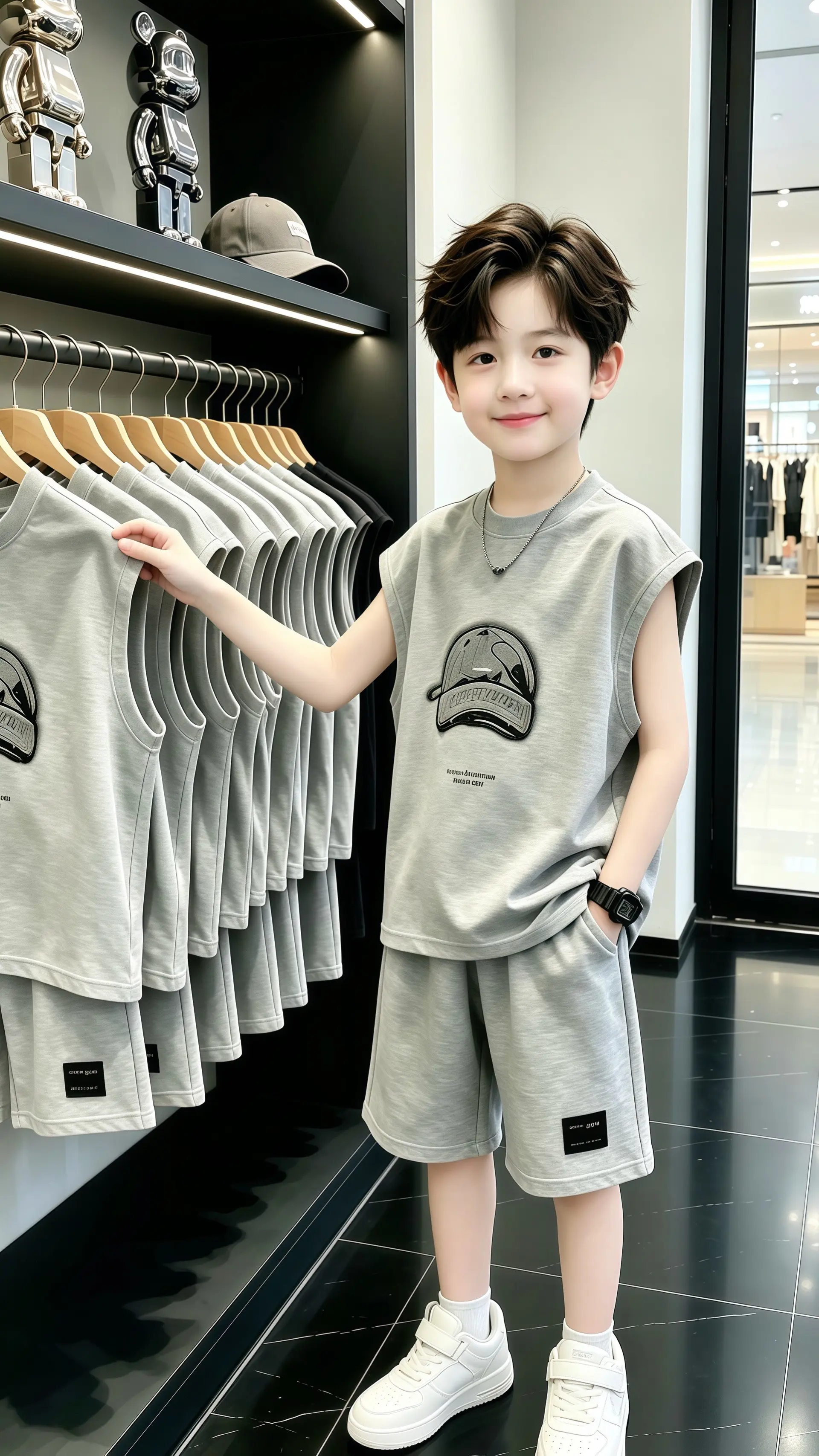 高品质童装  童裝儿童松弛感穿搭 童装气质套装 高品质童装