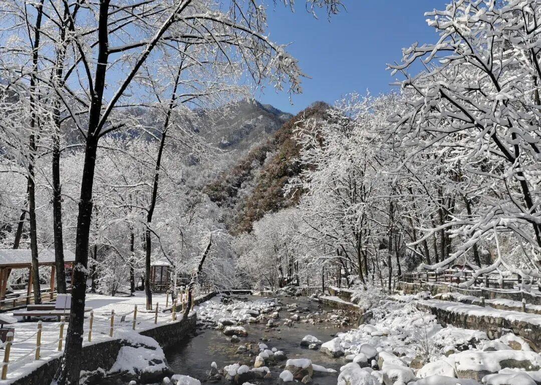 陕西秦岭红河谷冬日的秘密秦岭红河谷的冬日是浪漫本身吧！玩雪的快乐+自然的小确幸，