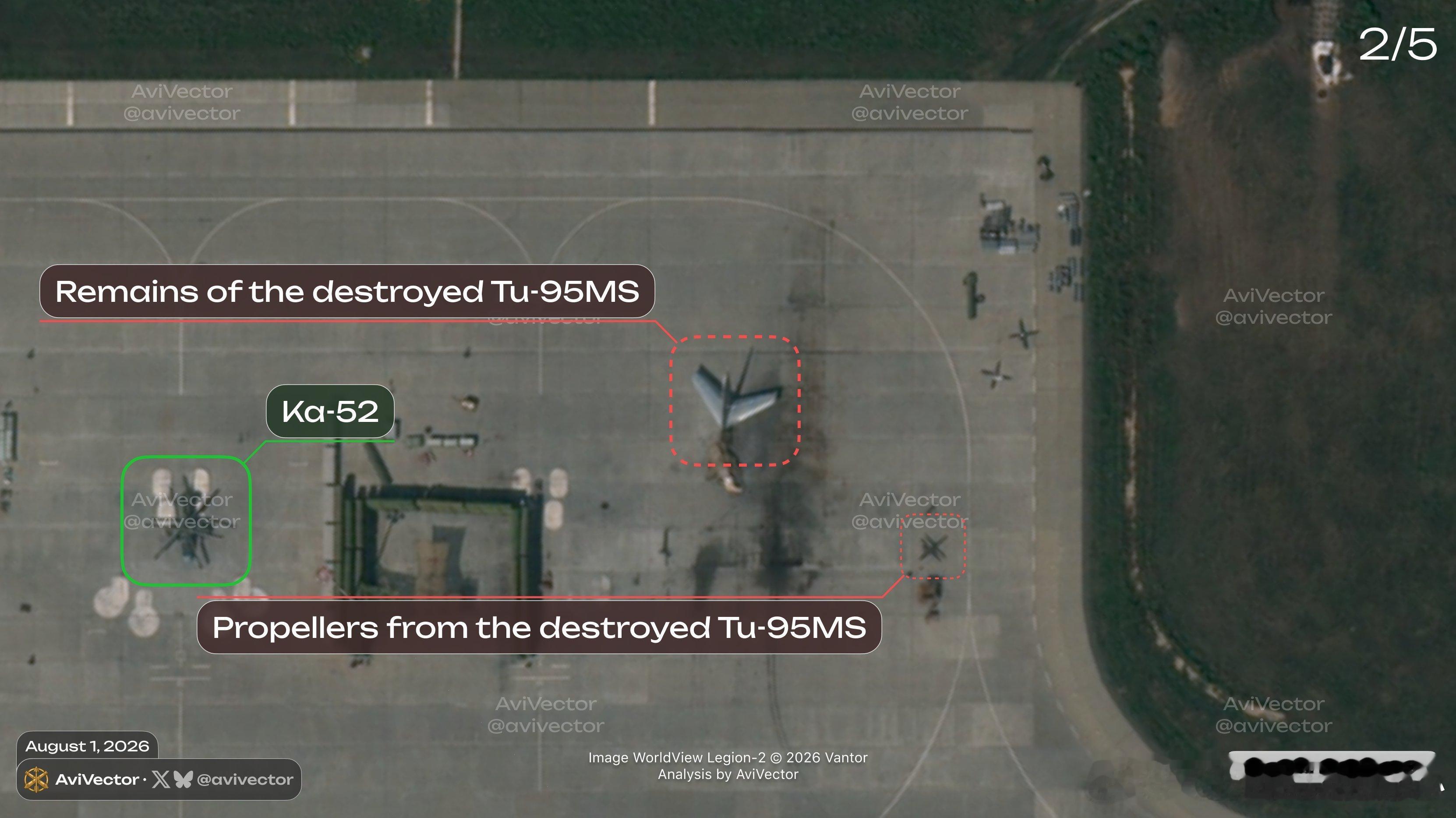 截至8月1日08:07 UTC，卫星图像显示俄罗斯恩格斯-2空军基地停放有1架图