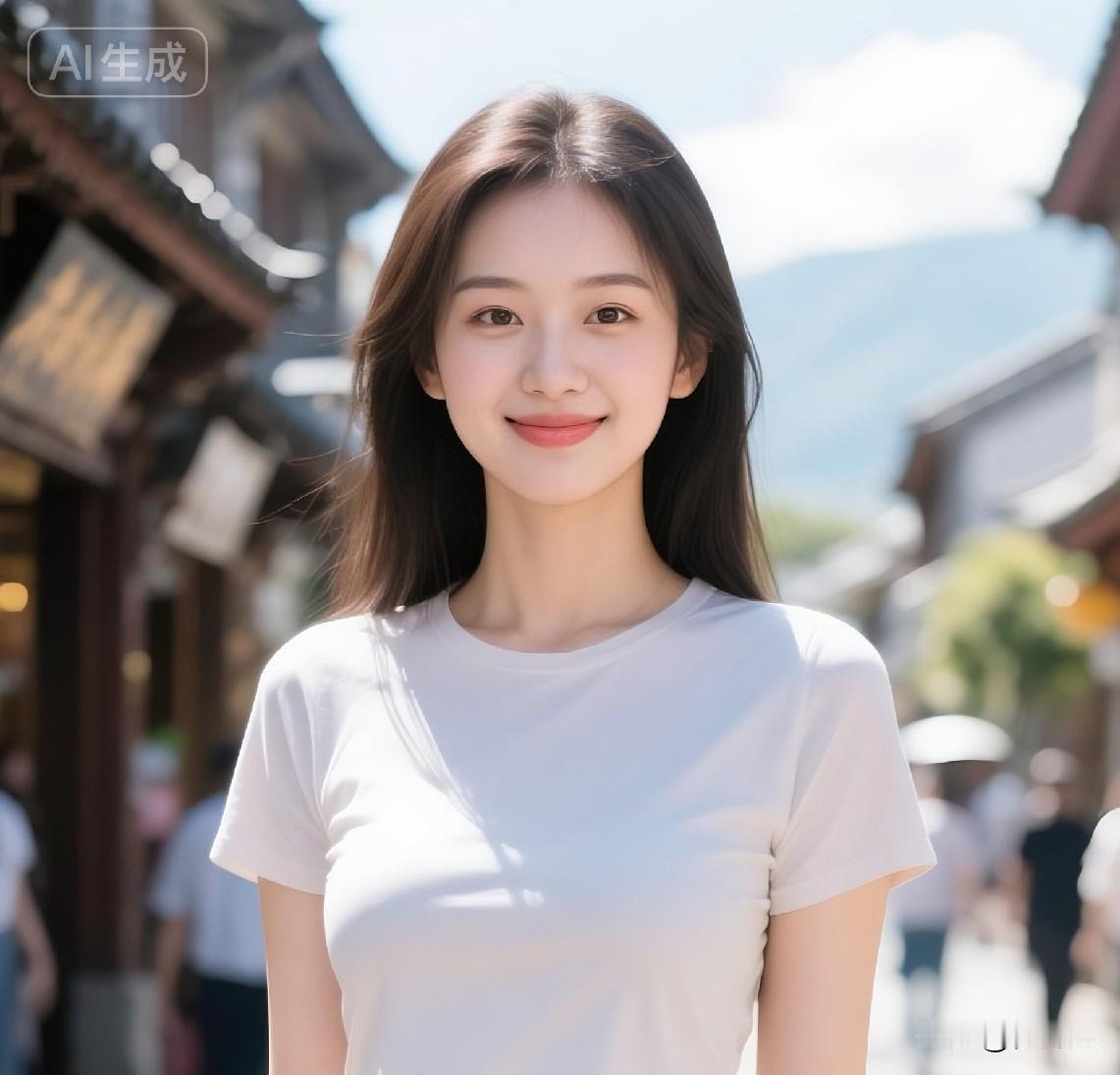 走在风里，简单的穿搭也藏着松弛自在感，阳光正好，笑意温柔，把平凡日常过成喜欢的模
