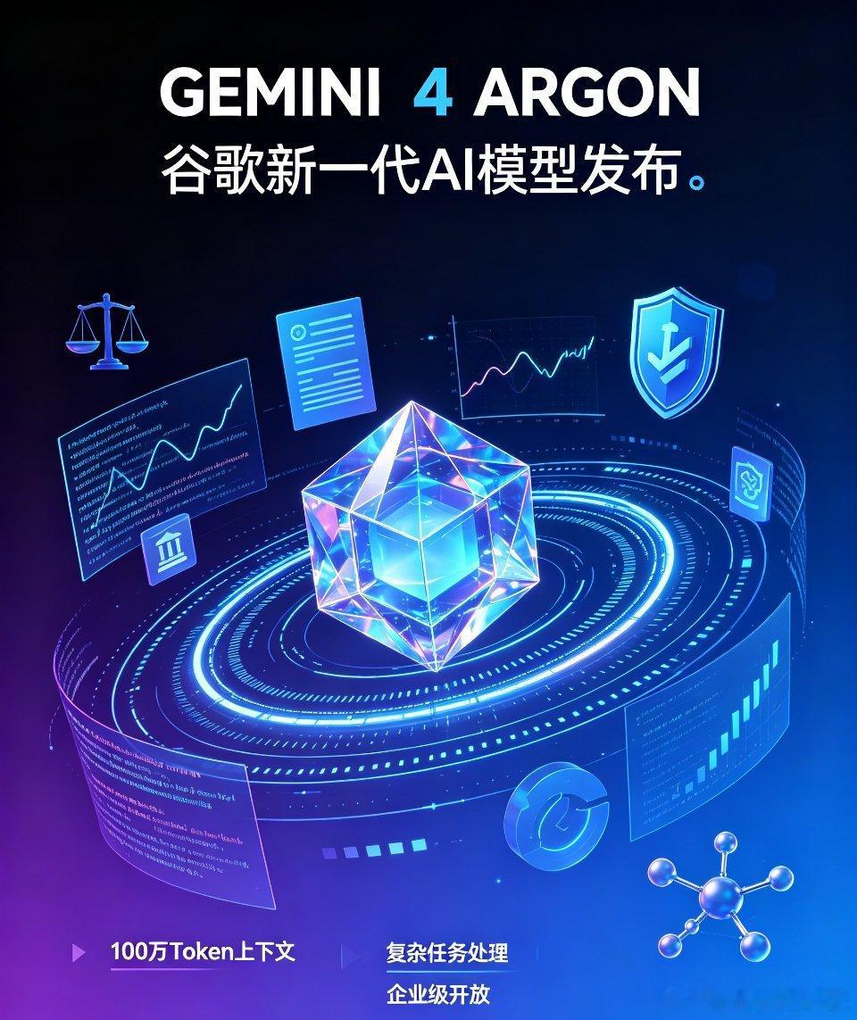 谷歌发布Gemini4Argon谷歌正式发布 Gemini 4 Argon，面向