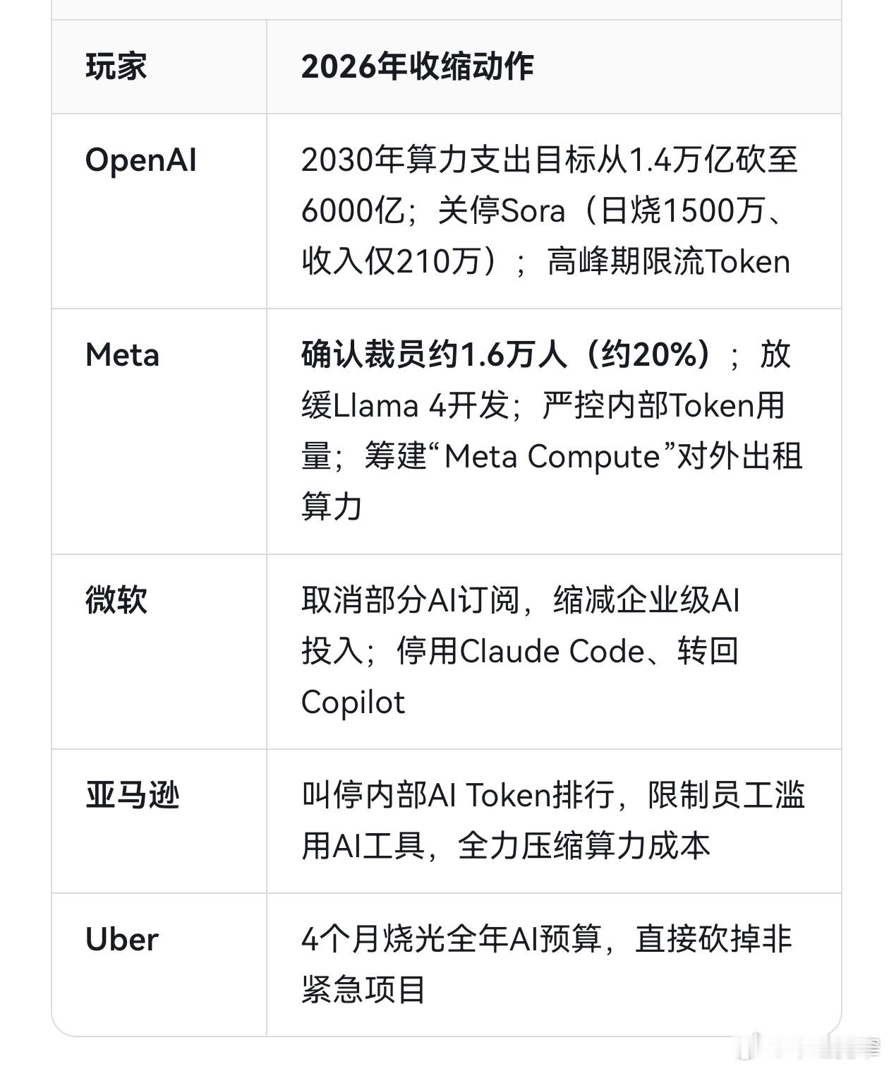 互联网技术【《 "算力永远不够"这个前提，被Meta自己推翻了》】“AI泡沫”从