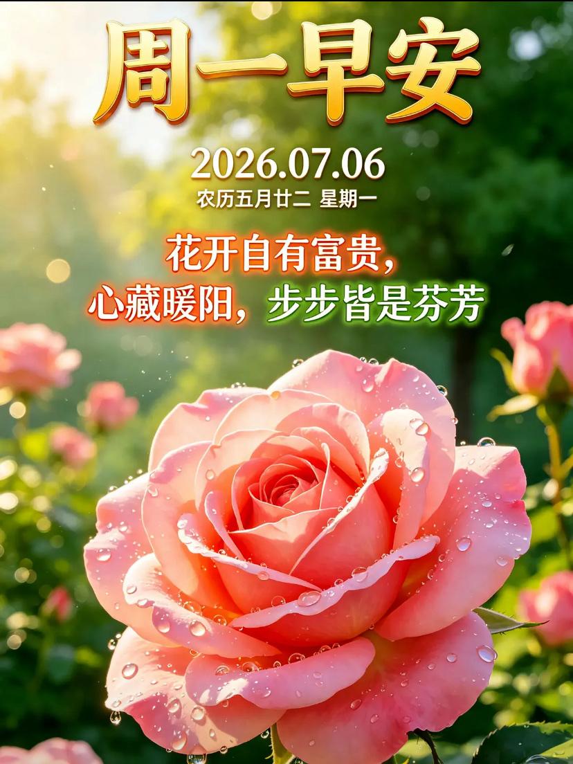🌺026./7.6.暑气不扰.平安顺遂🌺

🌿🌸新一周赴约小署，撞入盛夏