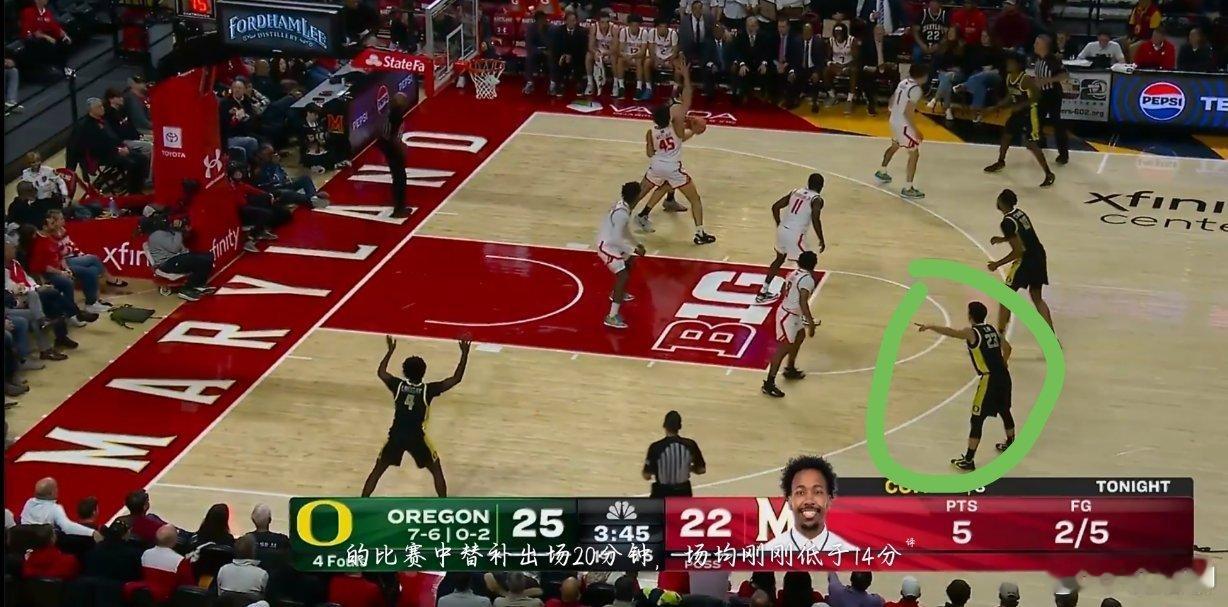 林葳还是比较适应球场指挥官的角色了，像这样指出出于空位的队友不算偶尔发生了。