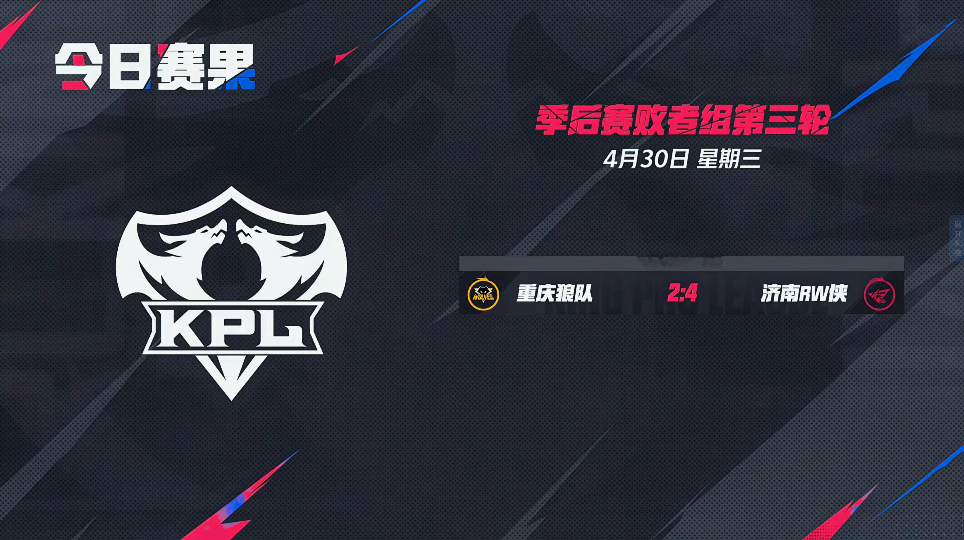 2025kpl春季赛季后赛 今日赛果 ​​​