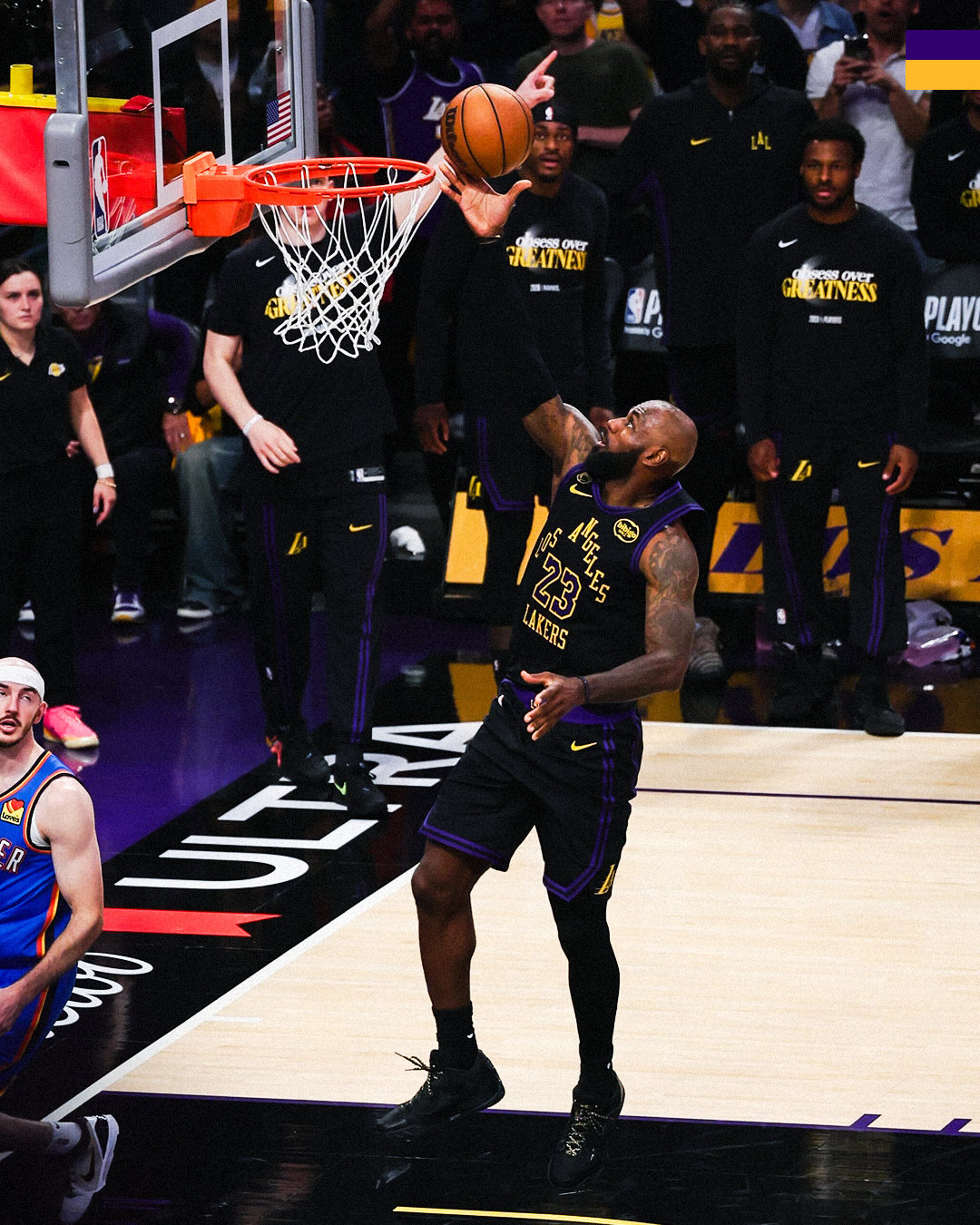 勒布朗·詹姆斯🔥🔥🔥雷霆vs湖人 NBA季后赛 痴于伟大 事在湖人为