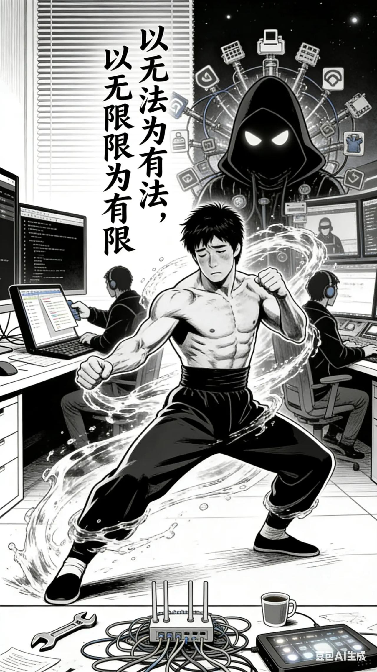 真正的智慧不在大脑里，而在肌肉记忆里。截拳道的核心是一种对“如何在变动之中存在”