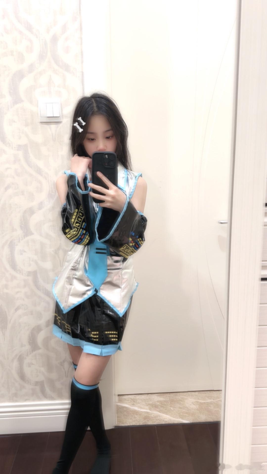 甜馨cos初音未来 ​​​