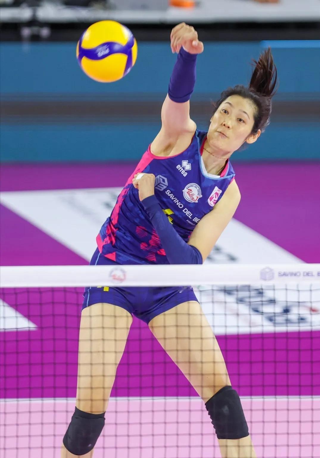 朱婷25分！成功率52.3%！获MVP！
2023-2024赛季意大利女排联赛，