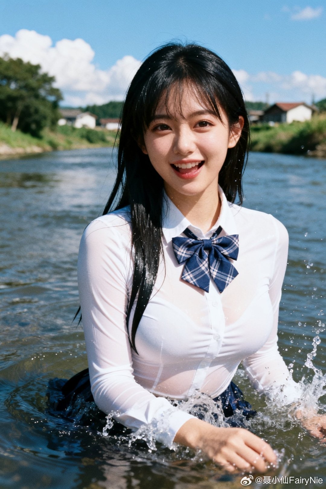 我爱夏天，我爱水，我爱夏天的水！这就叫不亦乐乎！夏天妹妹行摄漫记聂小仙