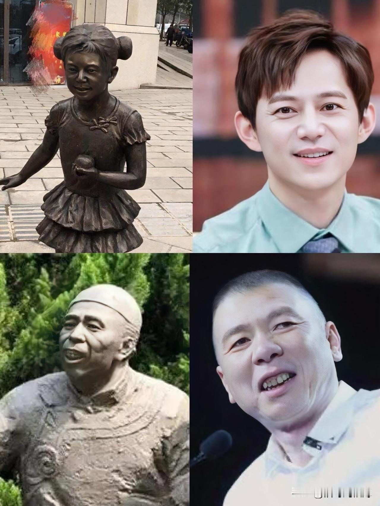 笑死了，请给何老师留点体面吧[捂脸][捂脸]是哪个网友这么有才，找到这样的对比图