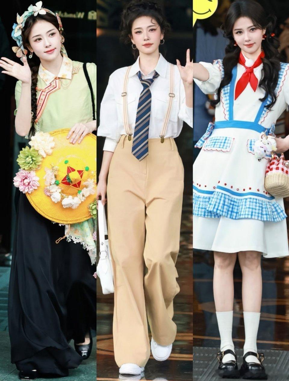 还有什么风格是白鹿不能驾驭的完全行走的衣架子吧 