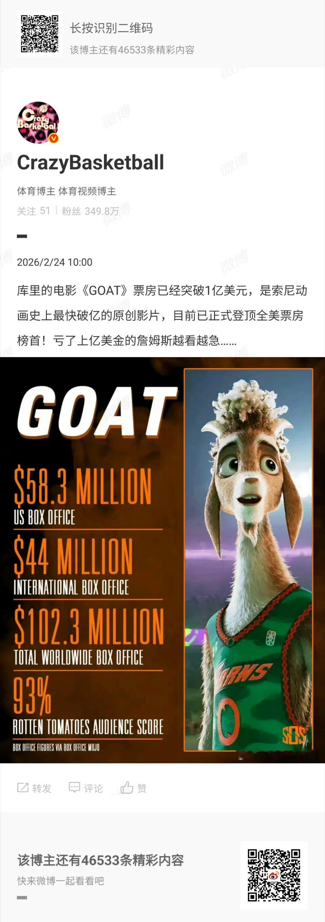 多亏了詹姆斯把电影市场捂热了 让库里占了便宜就和咱老詹开创巅峰抱团一样，杜兰特也