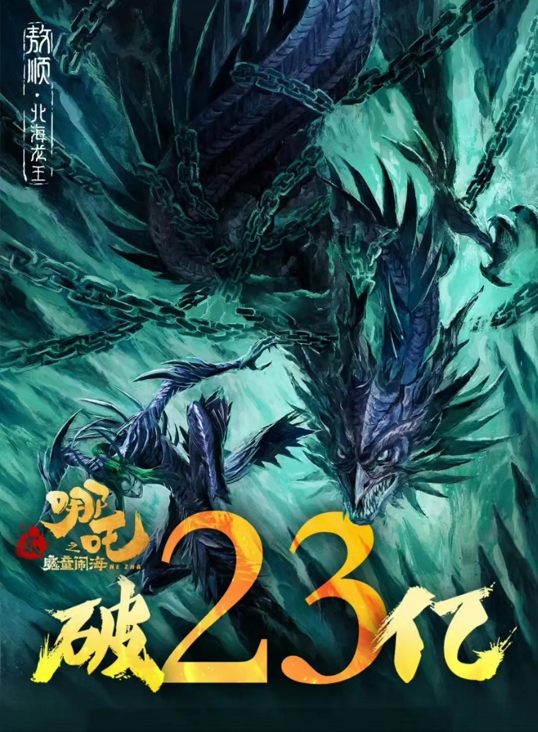 《哪吒2魔童闹海》这票房速度太夸张了：上映4天已经23亿了。这么下去估计60亿票