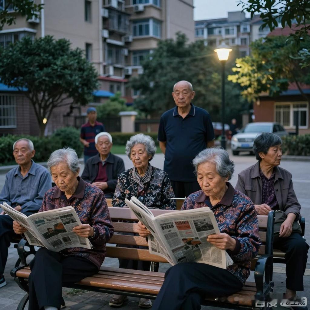 分享一张最近随手拍的照片你们注意到没，现在大城市的住宅小区里本地老人并不多，绝大