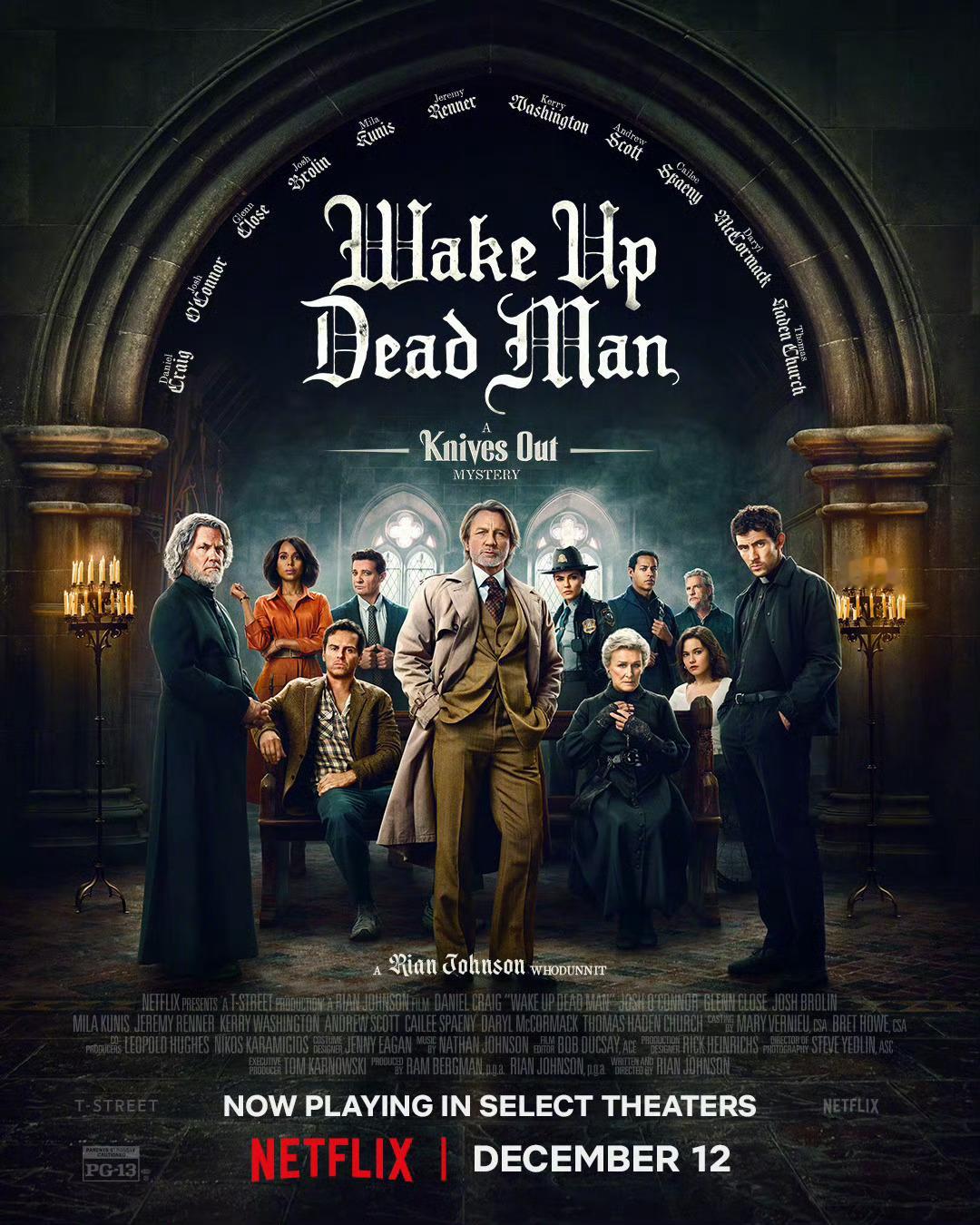 利刃出鞘3新海报由莱恩·约翰逊回归执导，丹尼尔·克雷格、乔什·奥康纳、乔什·布洛