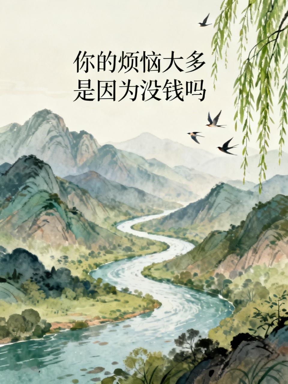 不得不说，我的烦恼大多还真是因为没钱。人到中年，生活里大部分烦心事都和钱脱不了干
