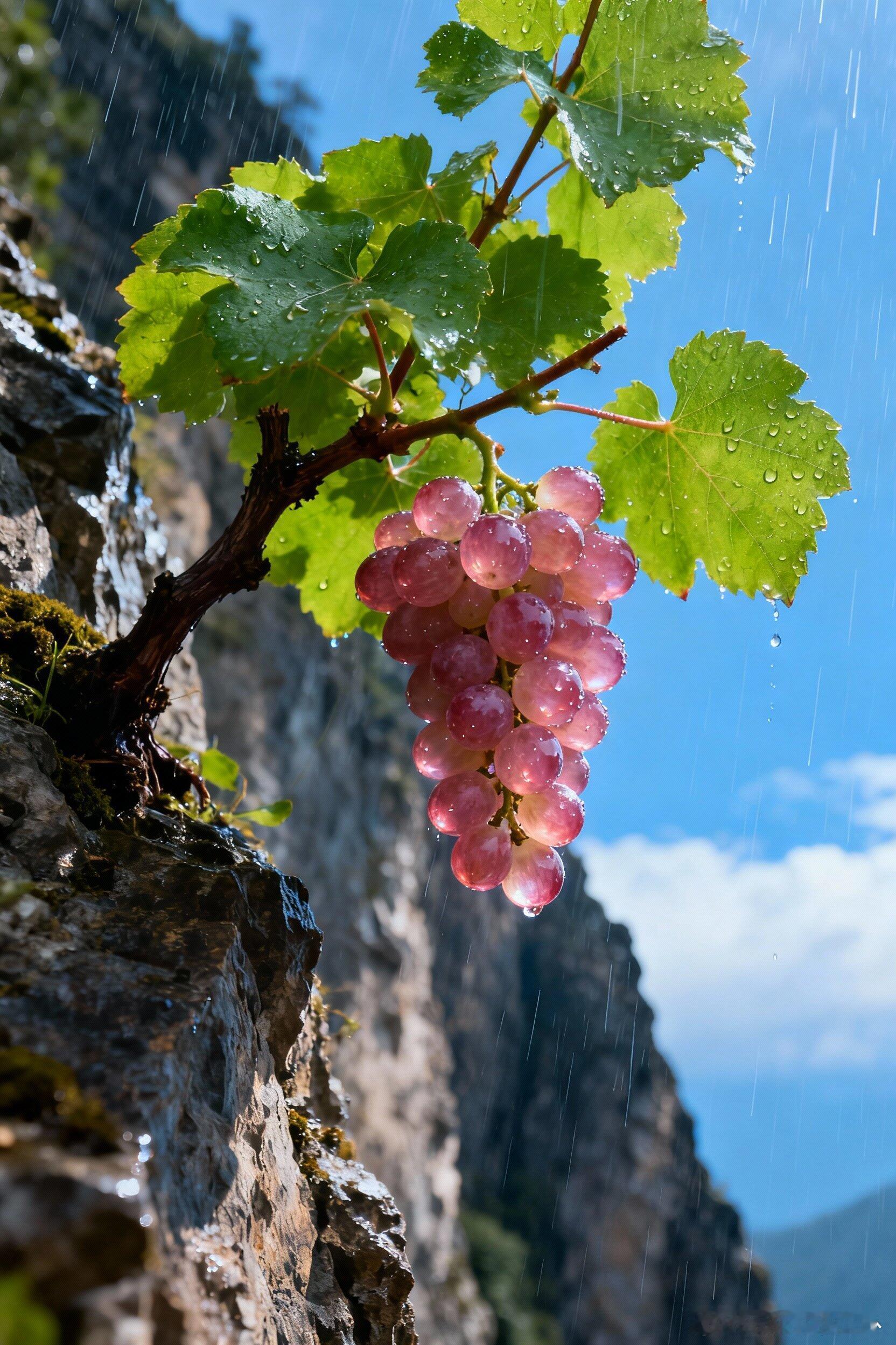 石缝里的葡萄，生命力太强了！生活难有十全十美，但人生最好的时刻，永远是当下！有风