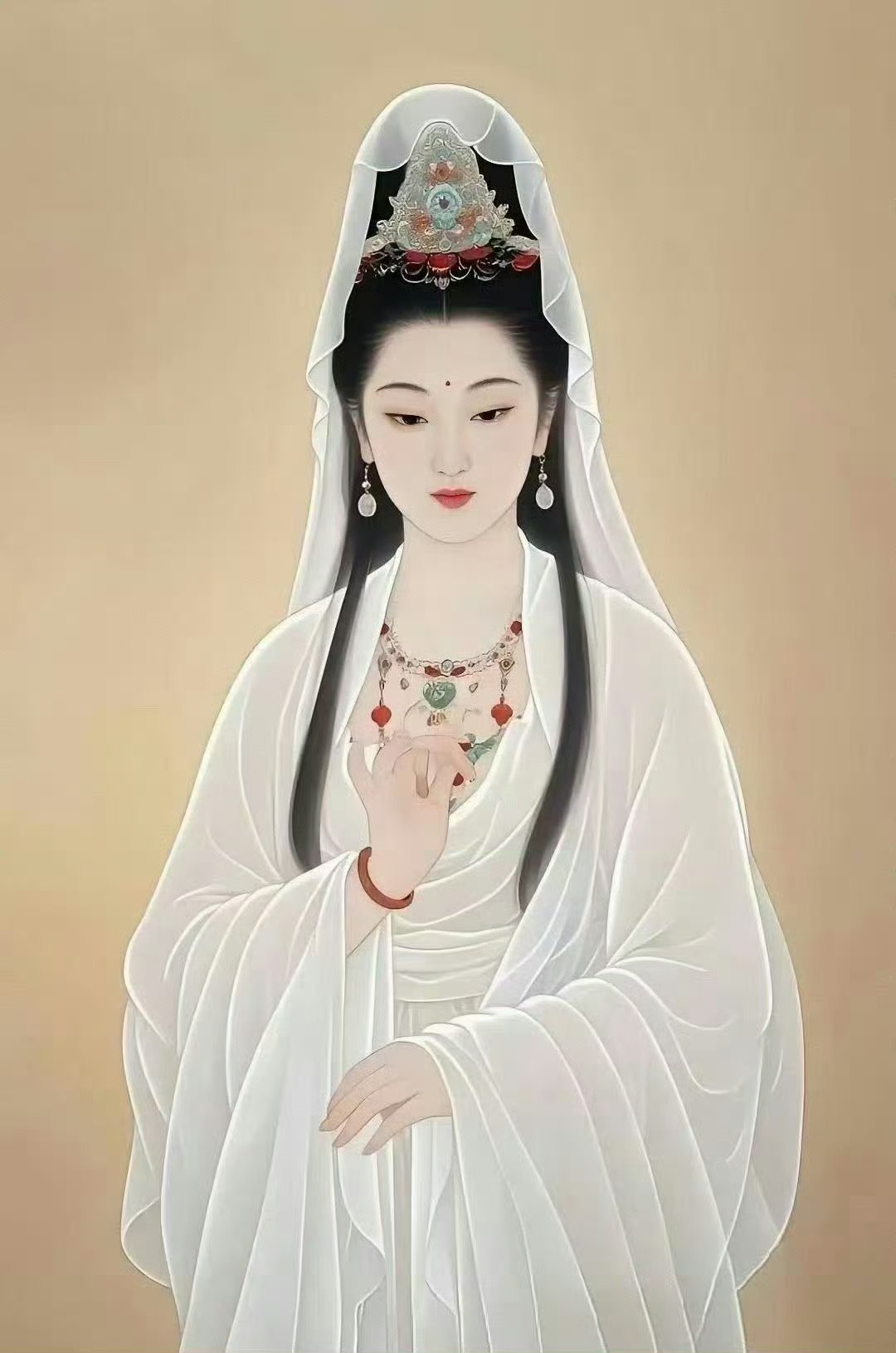 突然刷到菩萨的，绝对不是巧合，你肯定马上就要有大好运发生了！留下一句“好运连连”