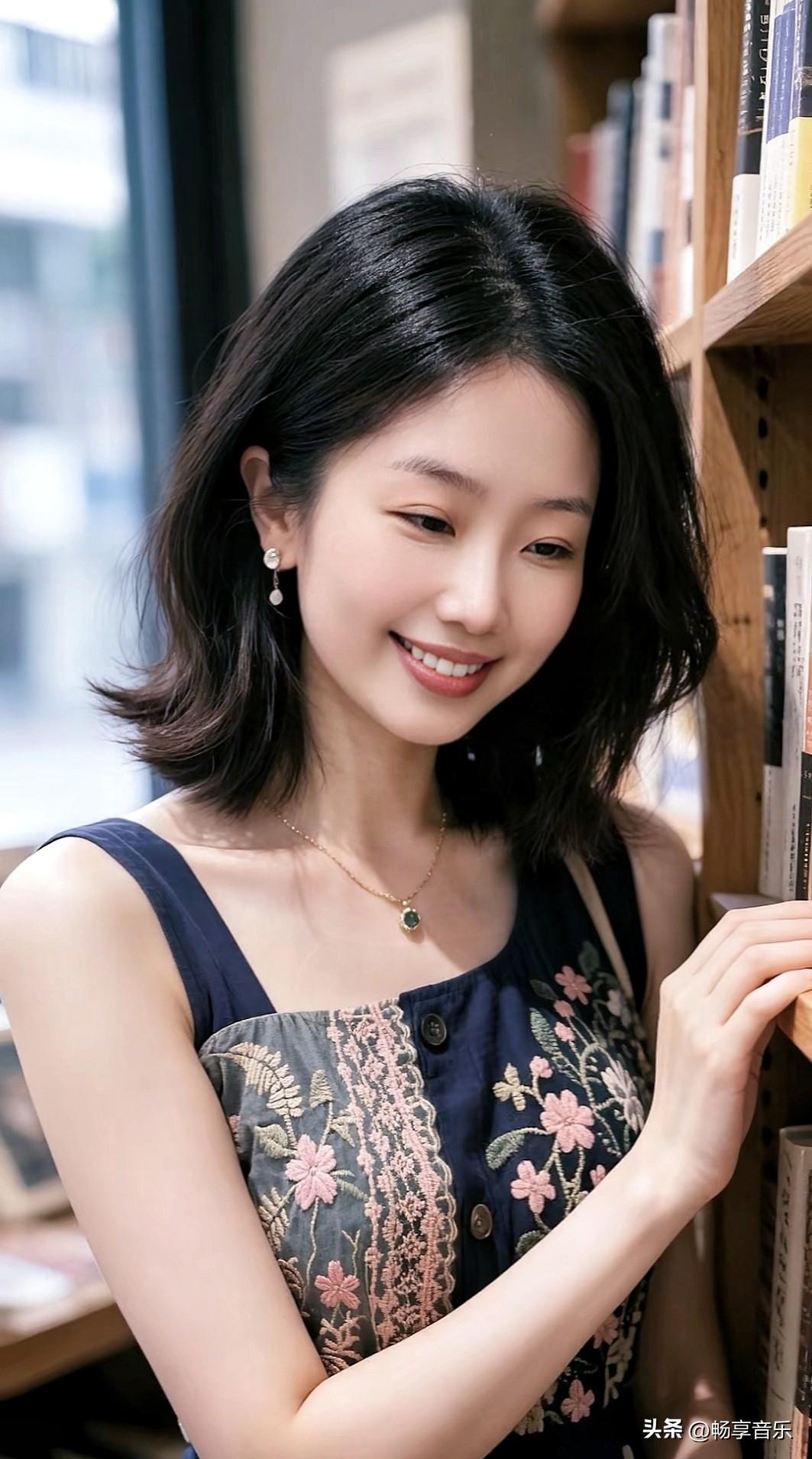 在书香中遇见你，微笑如花般绽放。分享那些令人心动的美丽瞬间 书香气质女孩 分享你