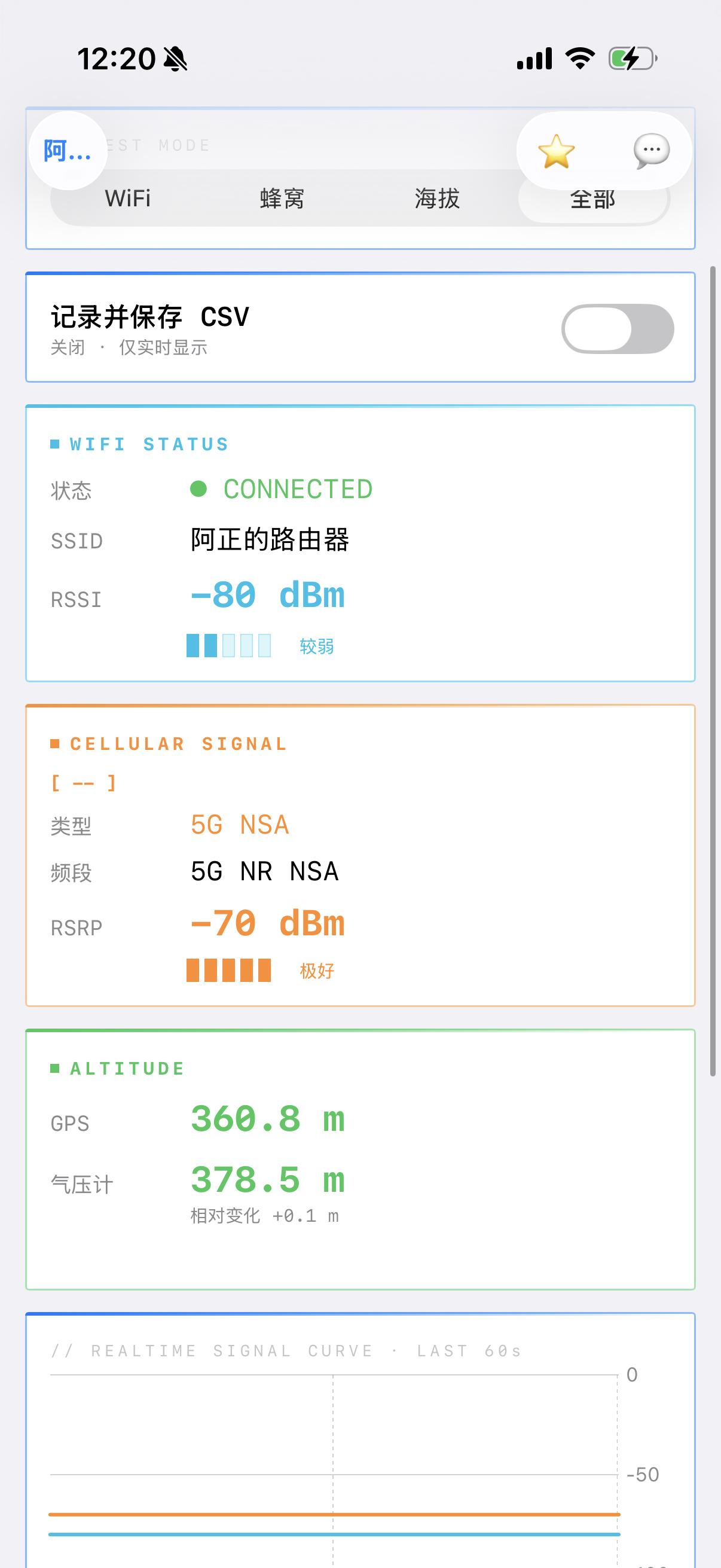 iOS版本的信号监测APP 很快上架~