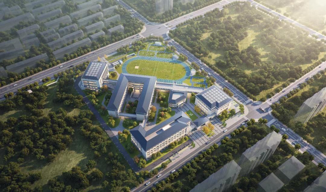 【36个教学班，市区这所学校主体完工】
近日，随着最后一片屋面混凝土浇筑完成，椒