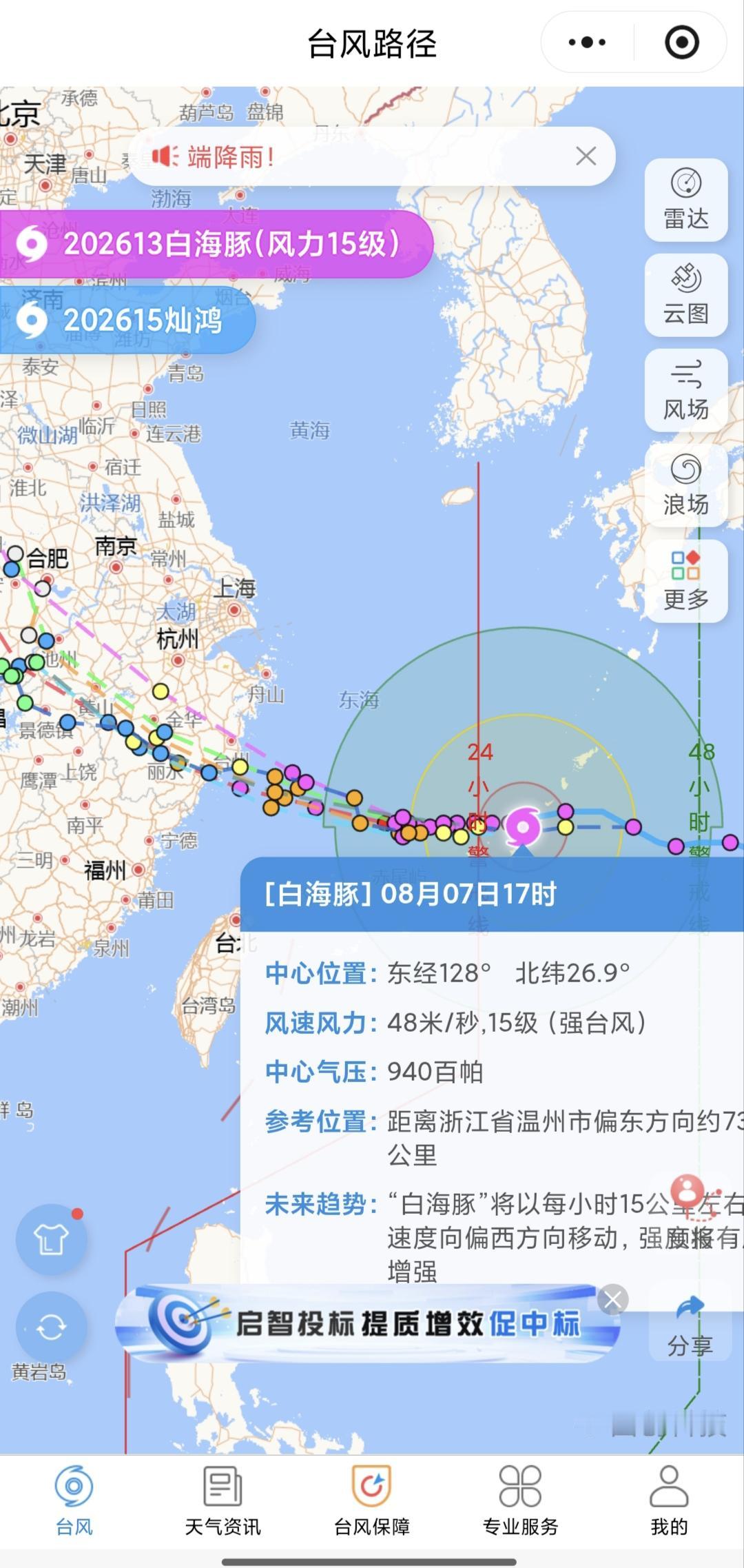 超强台风“巴威”才刚走没多久，
现在新的强台风“白海豚”又要来了…
而且从登陆的