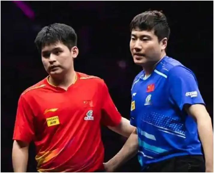 乒乓球多哈冠军赛男女单打八强。
男单上半区：林诗栋、梁靖崑，莫雷加德、张禹珍。