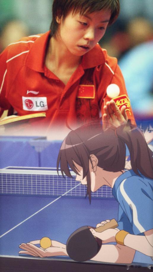 💪🌈 力量与美的完美结合，#女乒的风终于吹到了二次元#！鹅的#白色闪电动画#