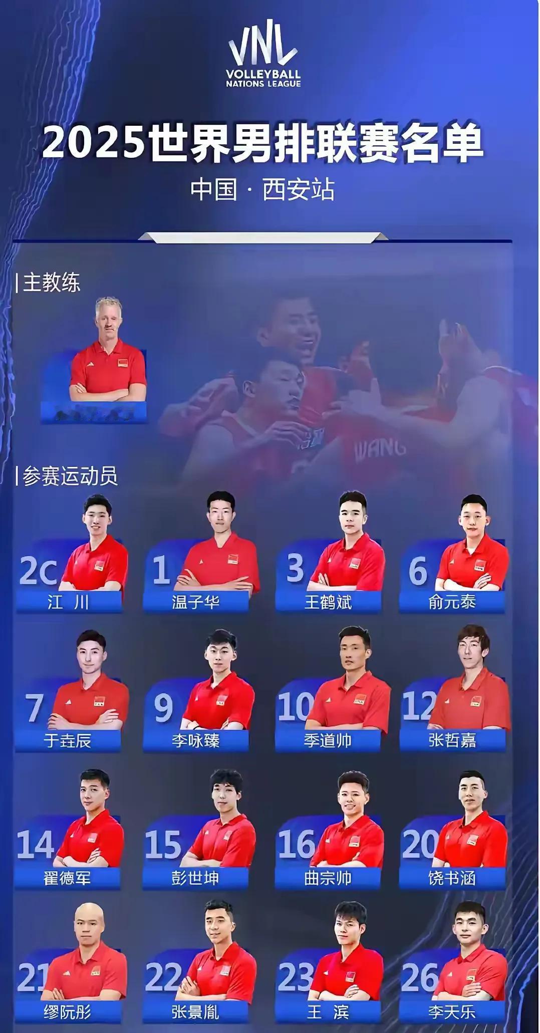 女排世联赛北京站刚刚结束，2025年男排世联赛也即将开始，6月11号，男排世联赛