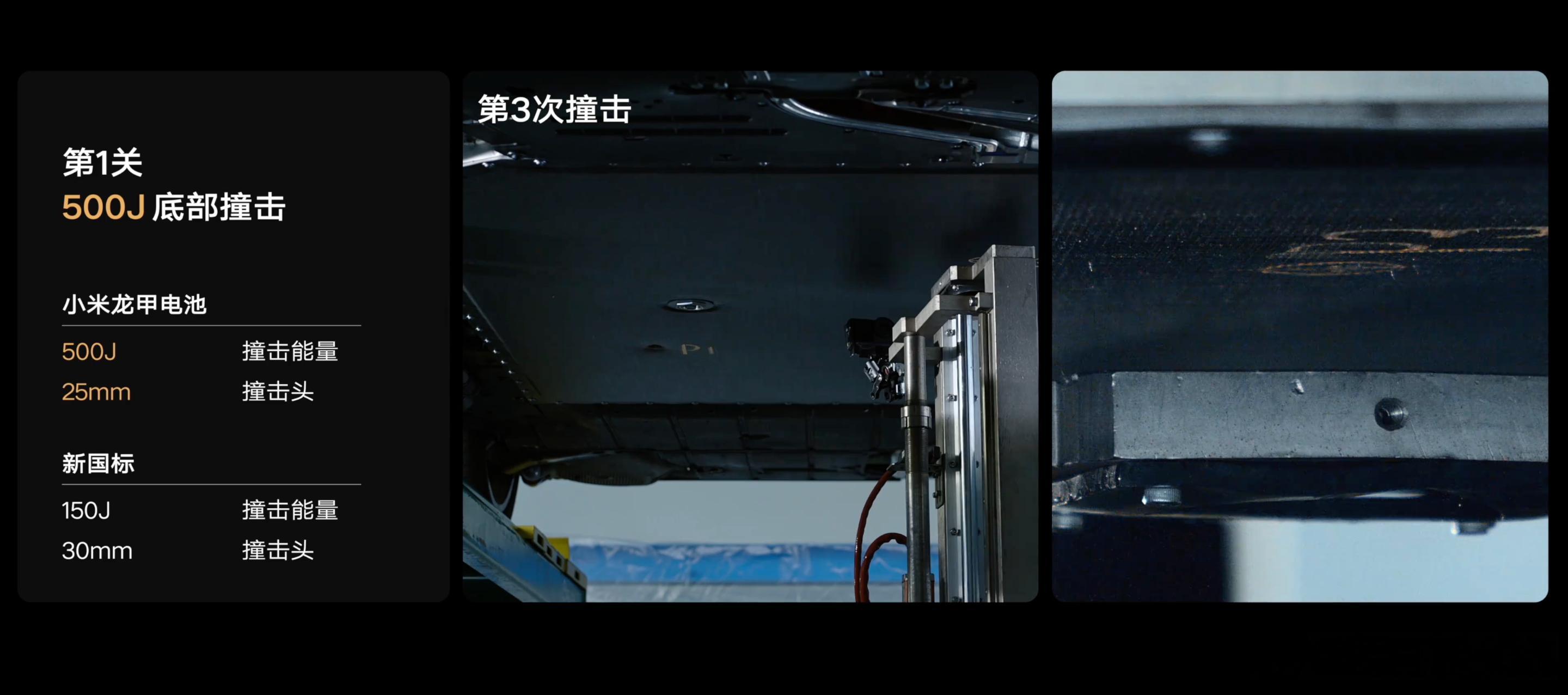 串行极限测试拷问电池硬实力小米和欣旺达这次给龙甲电池包做了4轮极限测试，同一套电