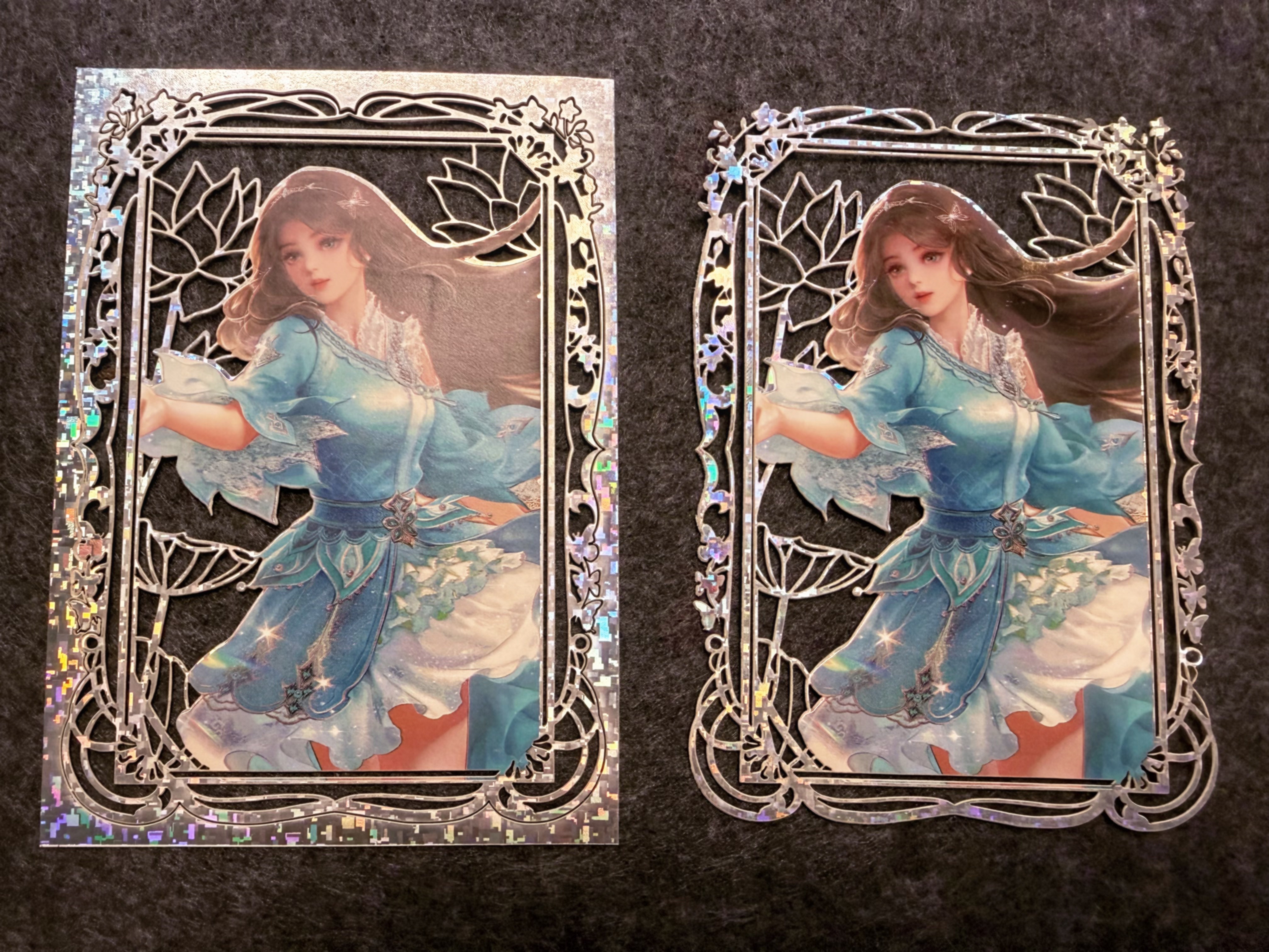 宁荣荣 🥰 九宝琉璃宁荣荣 今天是镂空明信片专场，请看～！除了补货两款永生花之