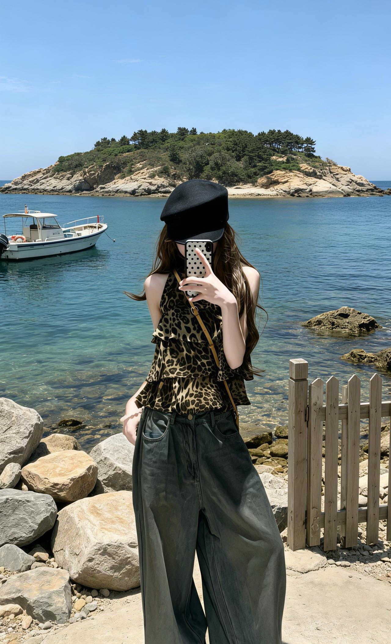 泰裤辣穿搭 豹纹穿搭 夏季辣妹穿搭分享 显瘦豹纹吊带 ins穿搭分享