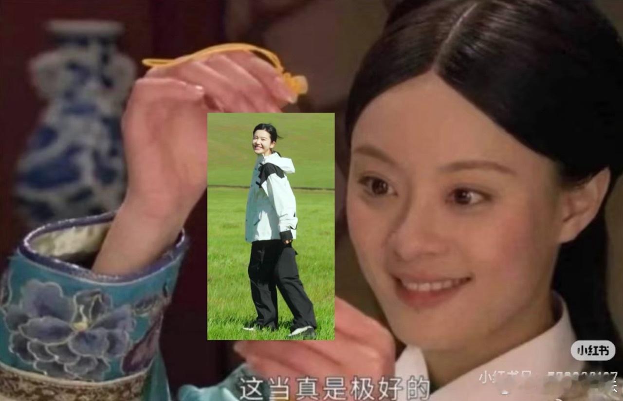 杨子姗草原飞奔回眸  燃烧的月亮  明天正片快点来！看子姗在月亮牧场快乐奔跑，回