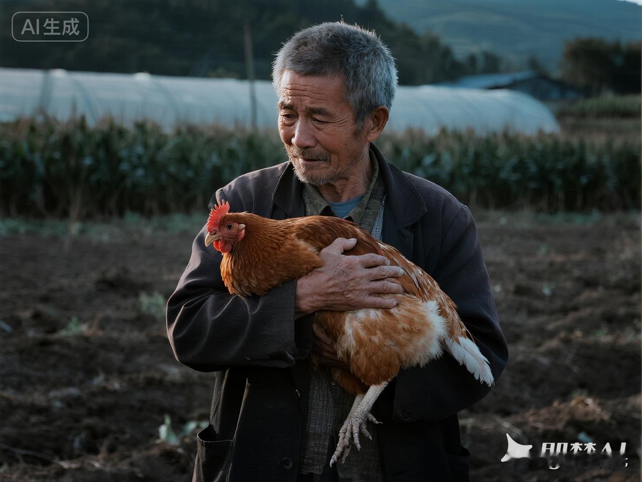 农民干点啥真的不容易。岳父在自家菜园子养了一些鸡，攒点鸡蛋换些零花。这菜园子挨着