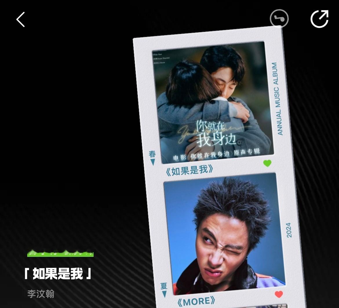 李汶翰[超话]  李汶翰  QQ音乐年度听歌报告，大帅哥25年要出新歌新专辑啊 