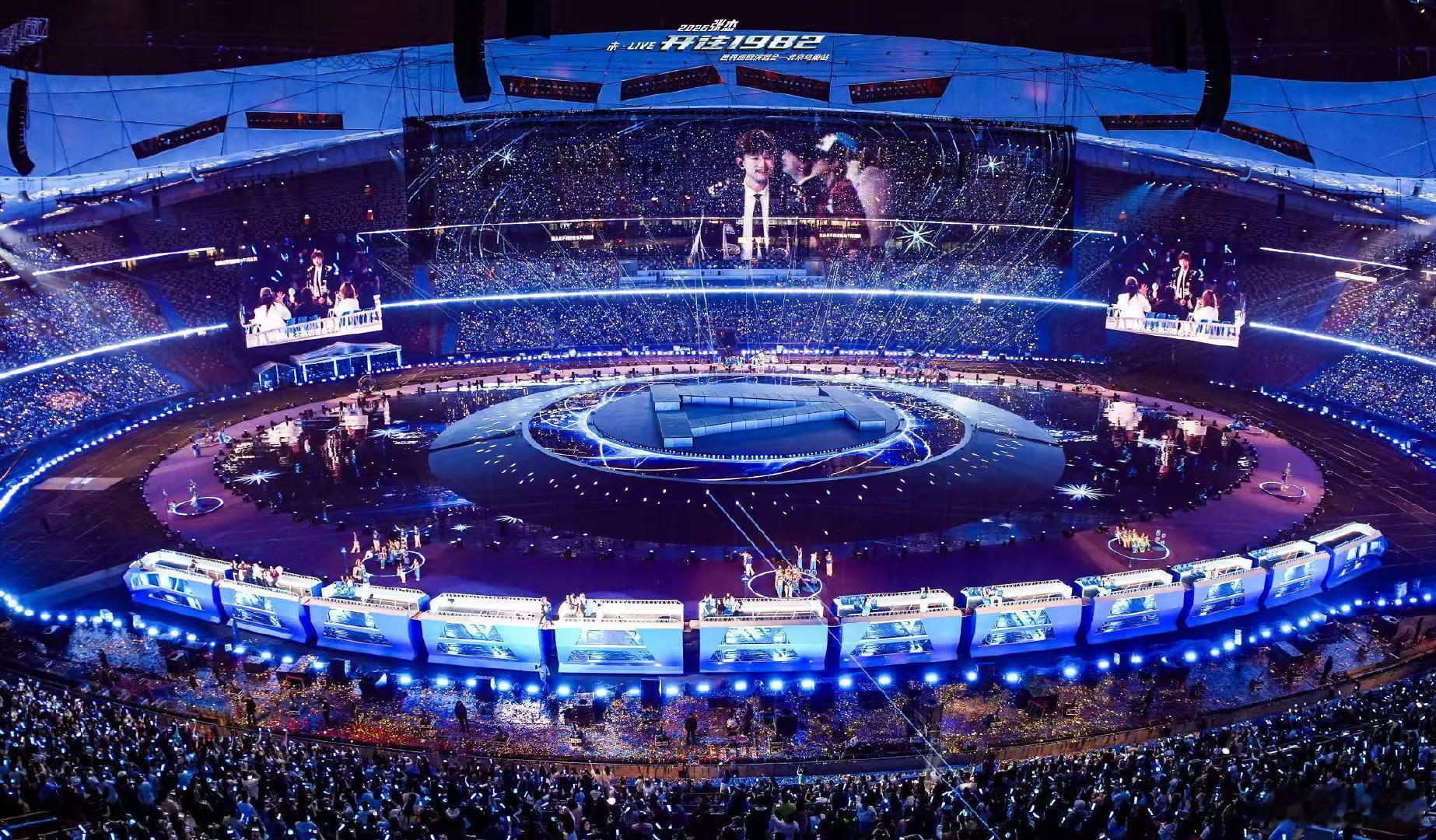 张杰鸟巢16场收官史诗收官！张杰鸟巢16场「斗转星移」完美落幕，24天连唱创华语