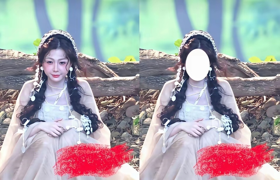 竟然把脸挡了，没有虞书欣谁还看。 