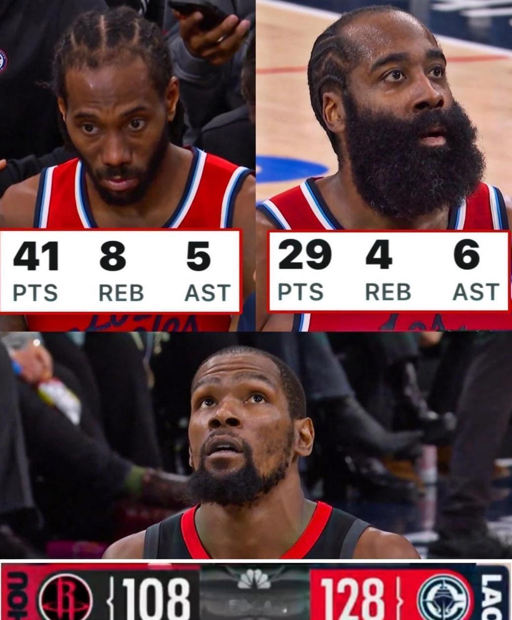 乌度卡最怕的画面，在加时赛前4分钟出现了：杜兰特坐在板凳上，火箭的进攻像断了线的