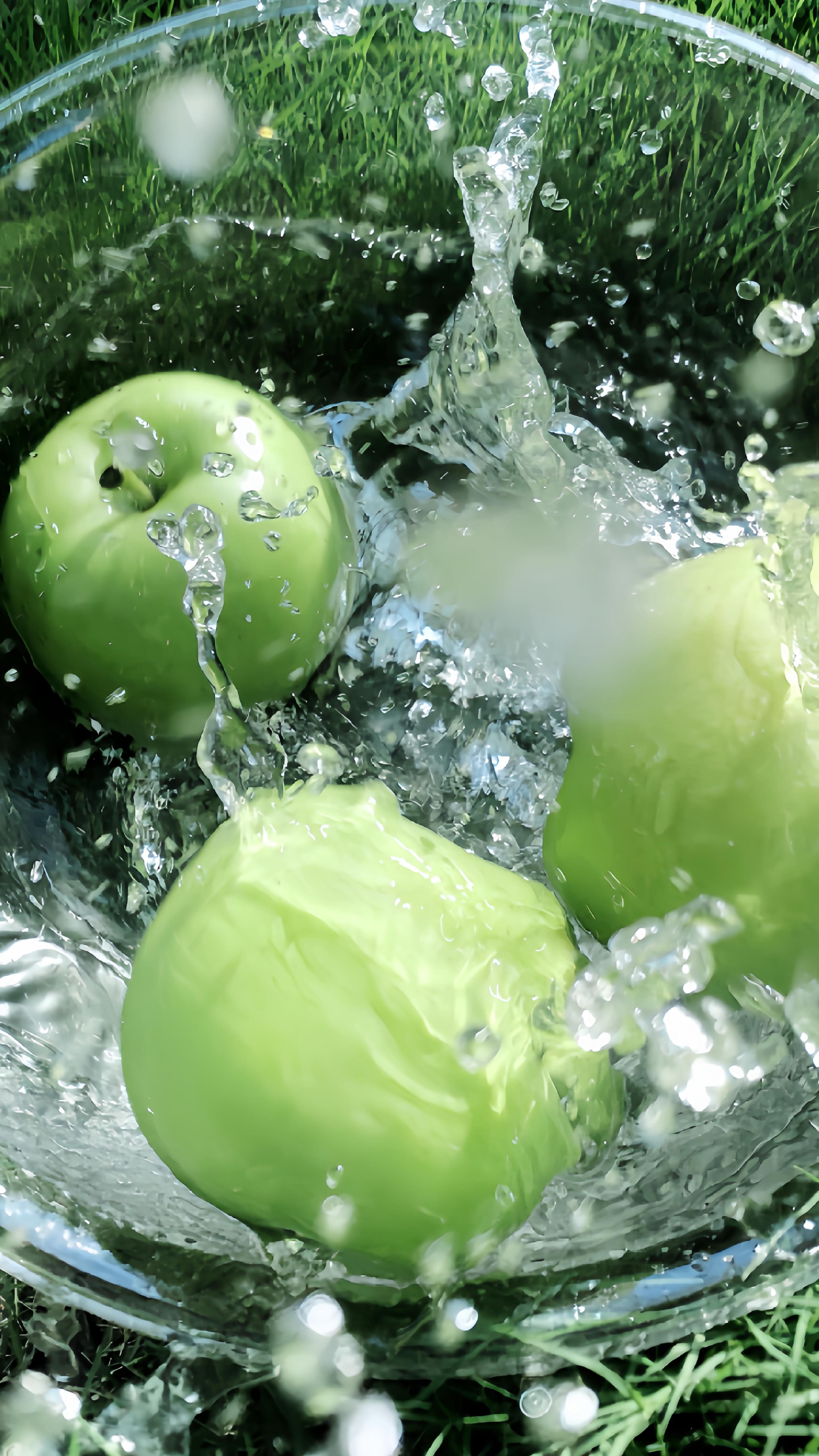 绿色青苹果壁纸🍏青苹果之夏✶🍏‧₊˚💭 