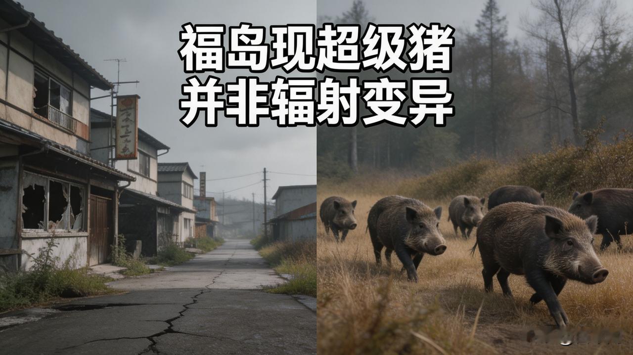 福岛禁区野猪变身“超级猪”
并非辐射变异，而是家猪出逃后与野猪杂交
10万头野猪