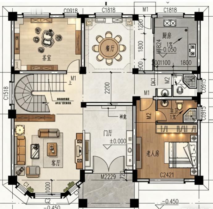 到了我们这年纪，才发现住农村最轻松！别墅设计 别墅 农村自建房 农村自建别墅