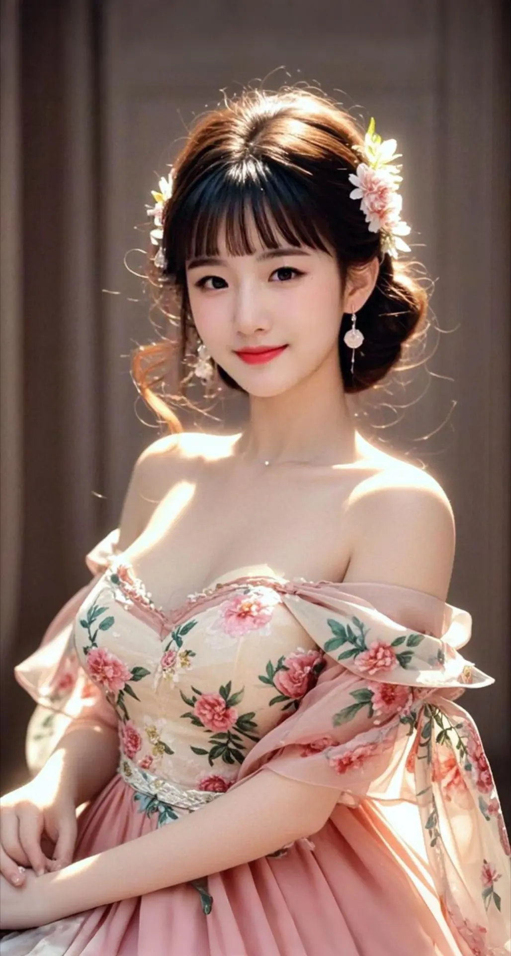 AI扩图 AI粉黛佳人