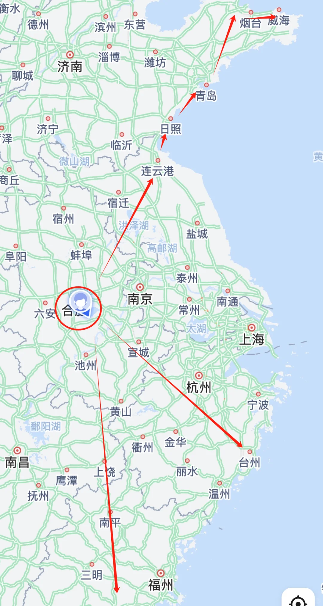 暑假合肥出发，看海🌊地大盘点！（含路线）