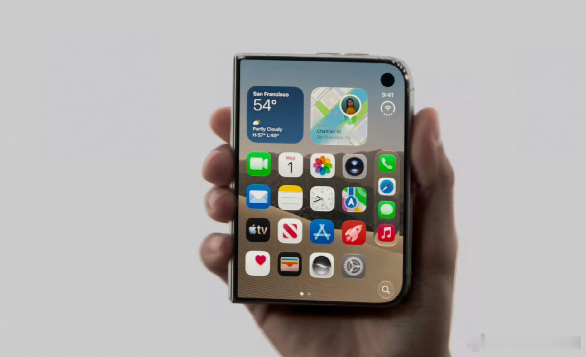 苹果发布会 iPhone Duo 苹果首款折叠屏终于来了。折叠并不是一个新形态，