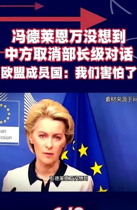 外交场上，门被直接关上了。

前一天，欧盟主席冯德莱恩还在台上意气风发，宣布将十