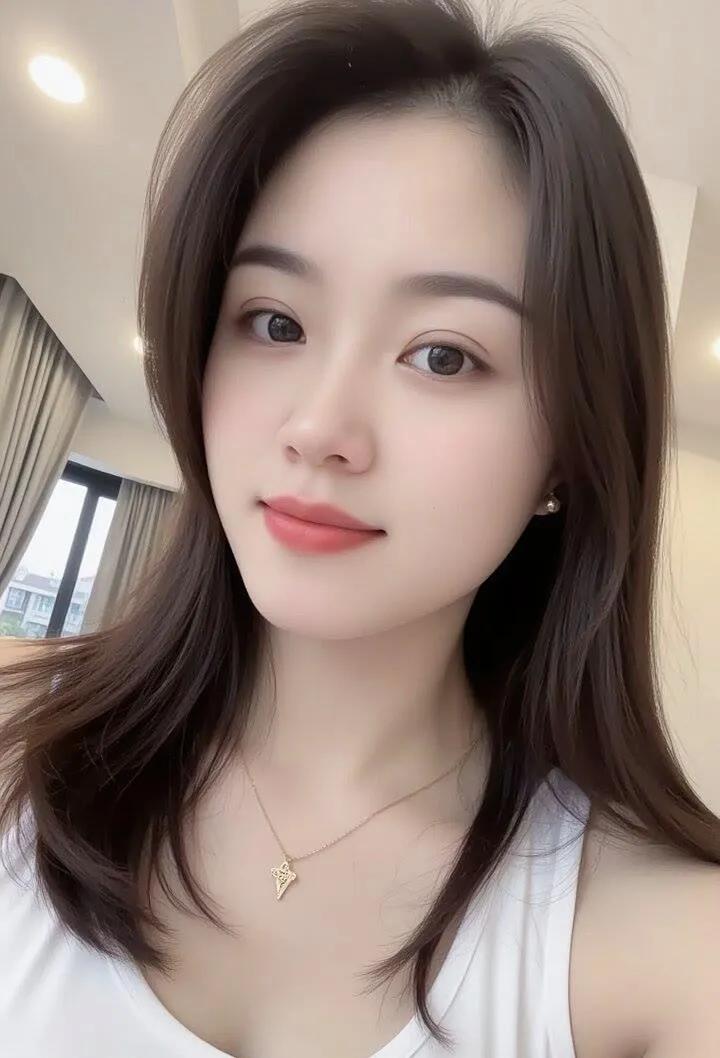 她的眼眸晶莹剔透，如琥珀般美丽，流露出深深的情感和内在的美丽。