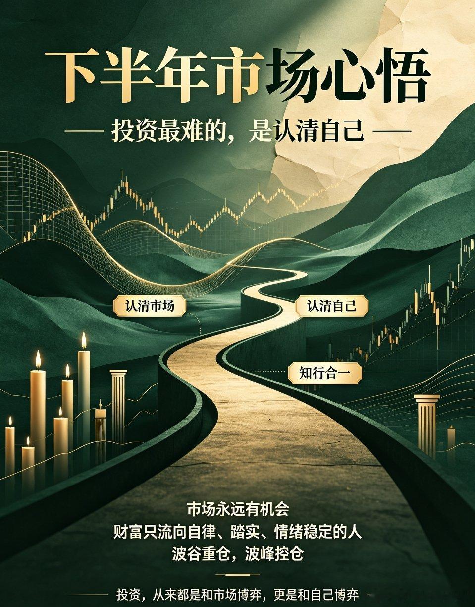 下半年市场心悟：投资最大的修行，从来都是认清自己步入下半年，A股市场震荡反复、行