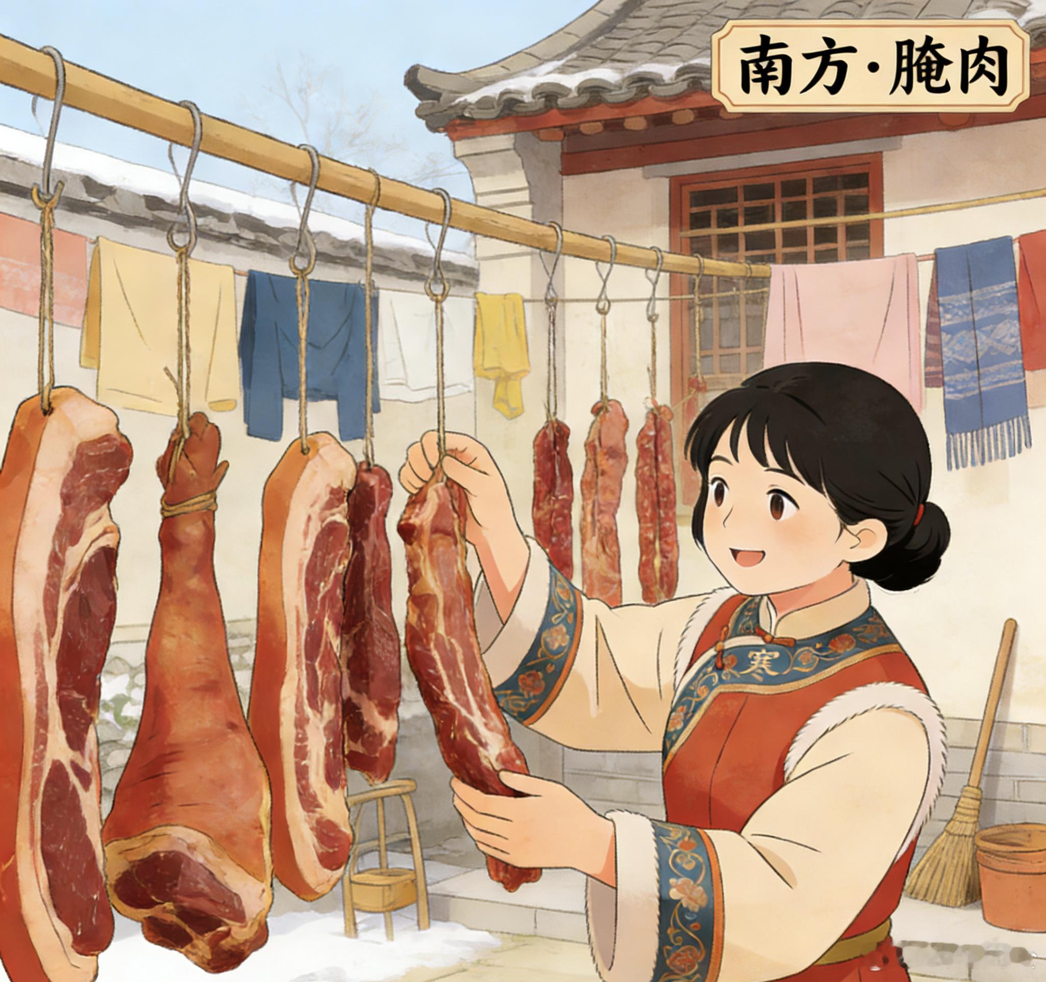 小寒腌腊味，年味浙儿浓！江南檐下挂起香肠鸡鸭，风吹过都是家的香气。来来，分享一下